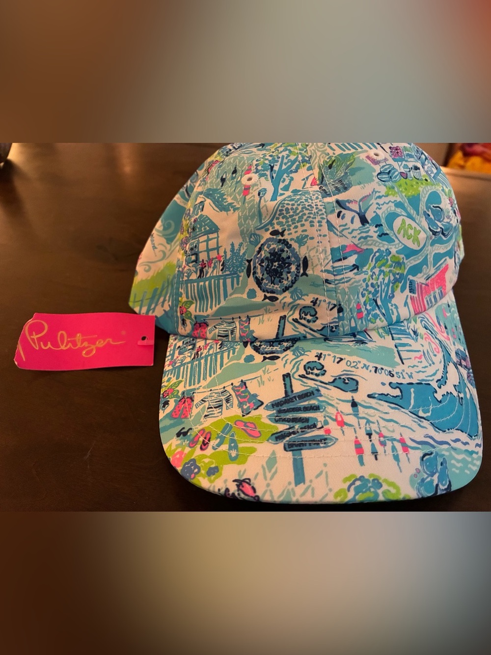 Lilly Pulitzer Lilly Loves Nantucket Adjustable Hat NWT